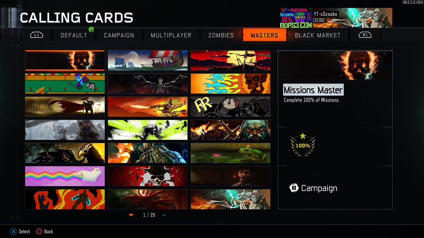 #4 Bo3 Premium 1000 Pack - Playstation Only