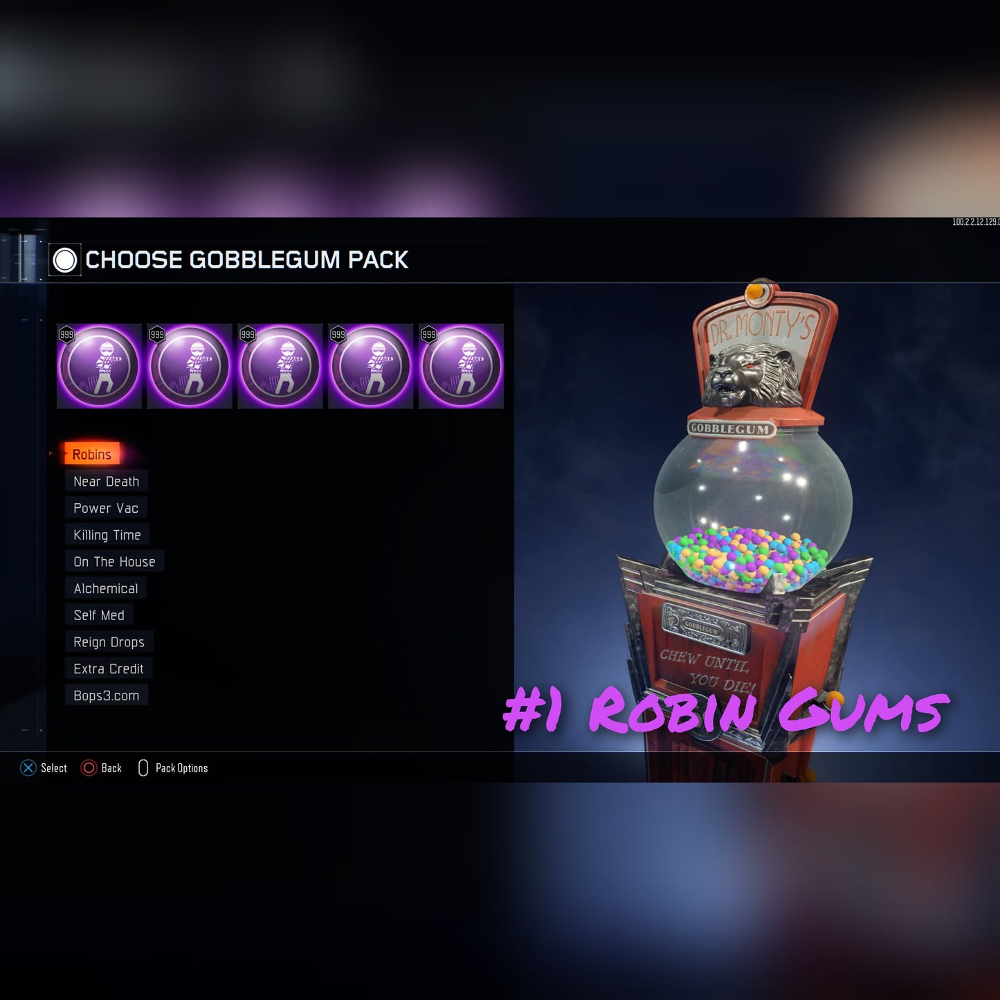 #2 Bo3 5x Robin Gum Pack - Playstation Only