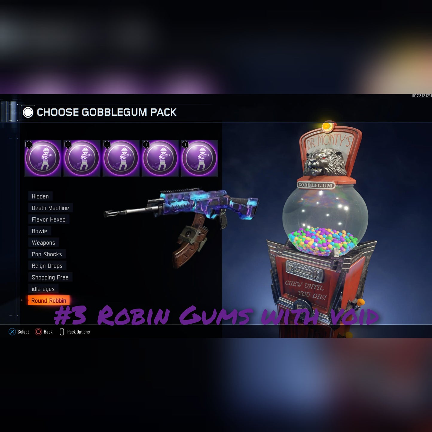 #2 Bo3 5x Robin Gum Pack - Playstation Only