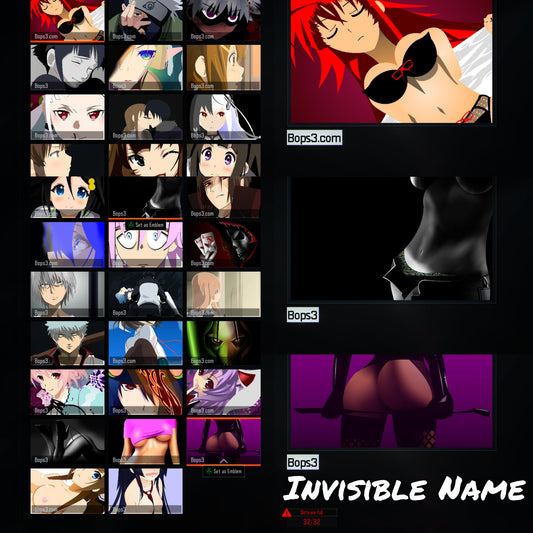 #4 Bo3 Invisible Name Pack - Playstation 4/5