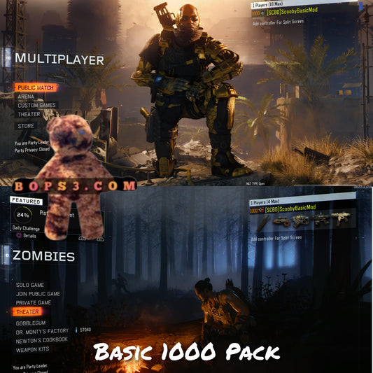 #3 Bo3 Basic 1000 Pack - Playstation Only