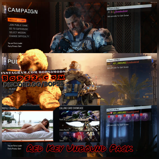 #5 Bo3 Colored KeyUnbound Names Pack - Playstation Only
