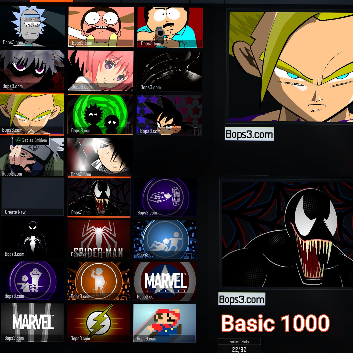 #8 Bo3 Emblem Pack - Playstation Only