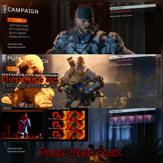 #7 Bo3 Juice Wrld Pack - Playstation Only