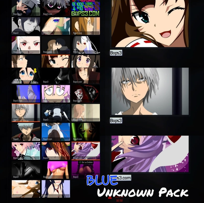 #5 Bo3 Colored KeyUnbound Names Pack - Playstation Only